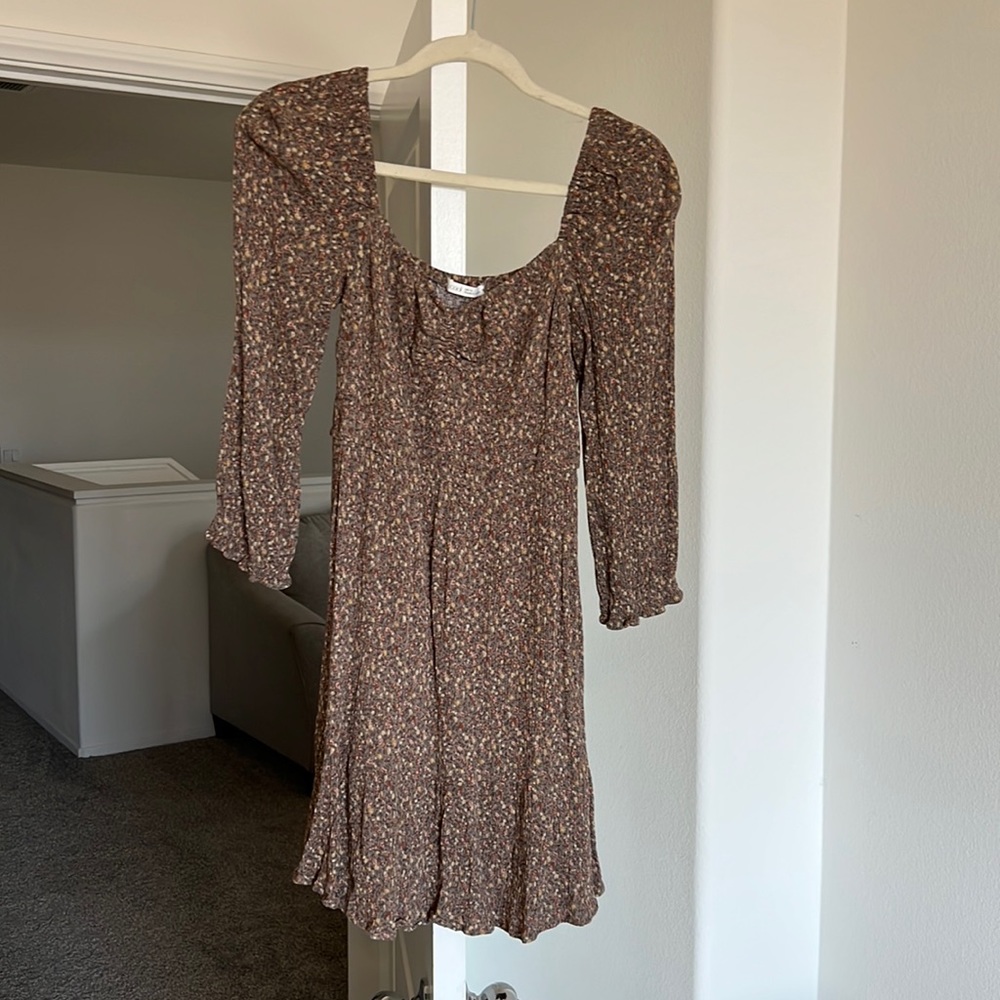 Floral boho mini dress